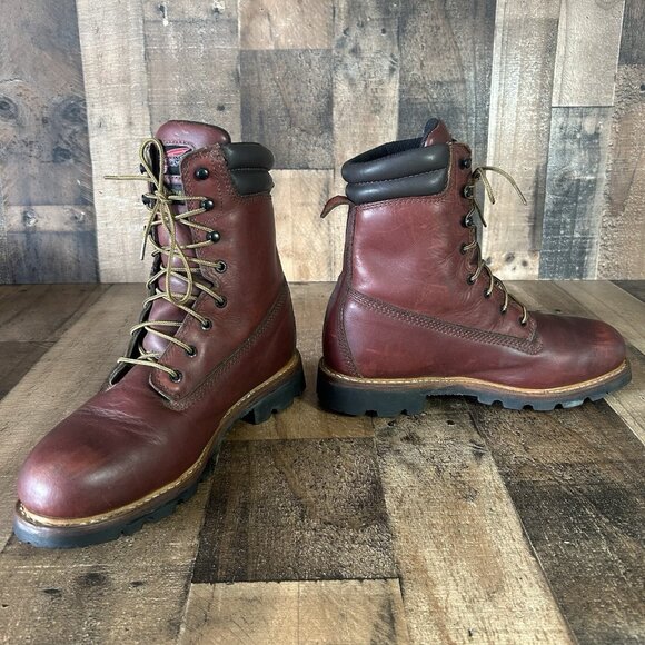 Red Wing 1201 EH Lace Up Waterproof Logger Work Boots Mens 9.5 EE - Picture 10 of 12
